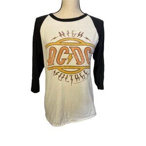 AC/DC high voltage raglan longsleeve Tshirt Small